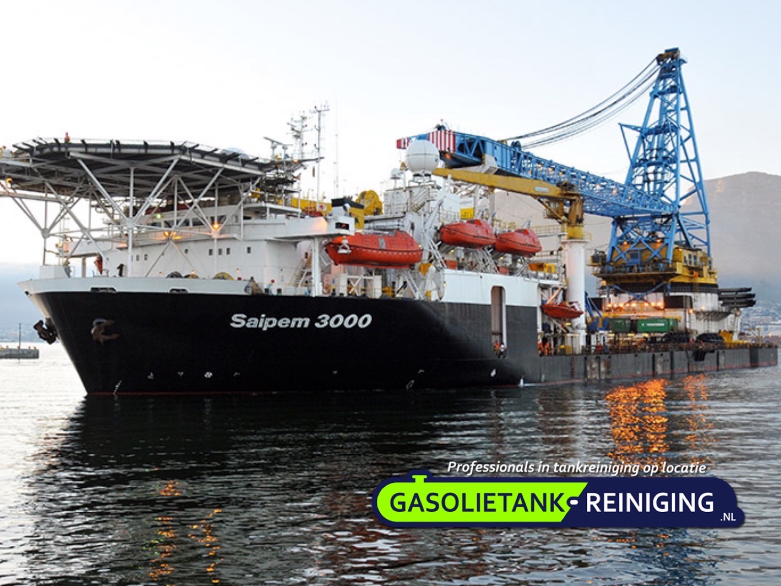 Gasolietank reiniging voor de beroepsvaart