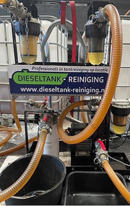 Dieseltank reiniging op locatie