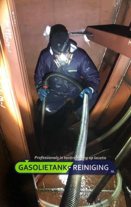 Gasoliebunkers reinigen
