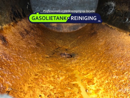 Vervuilde gasolietank